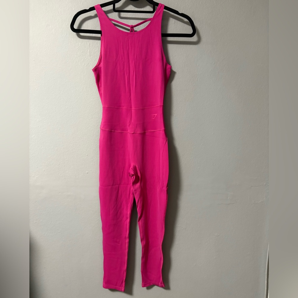 NEW Gymshark STUDIO 7/8 ALL IN ONE pink onesie. Size XS - Picture 5 of 9